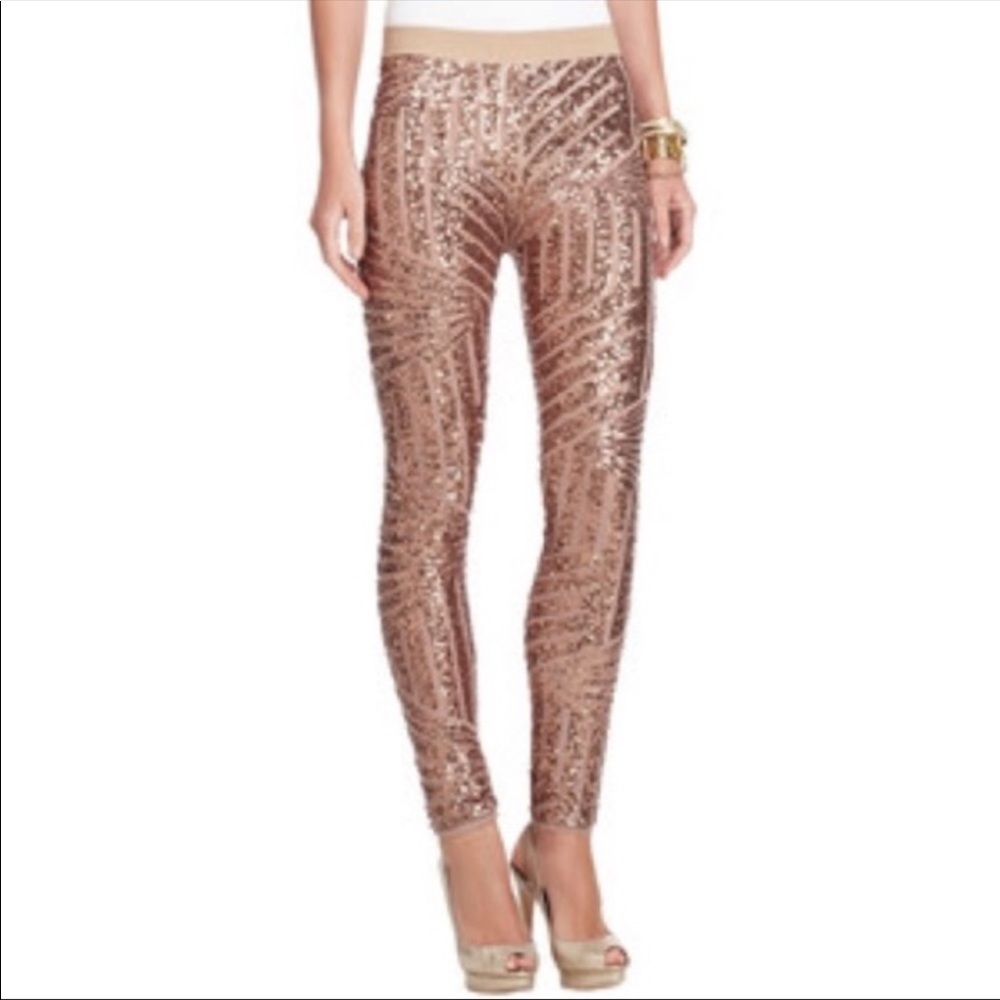 BCBG MAXAZRIA SEQUIN PANT/LEGGING - Medium